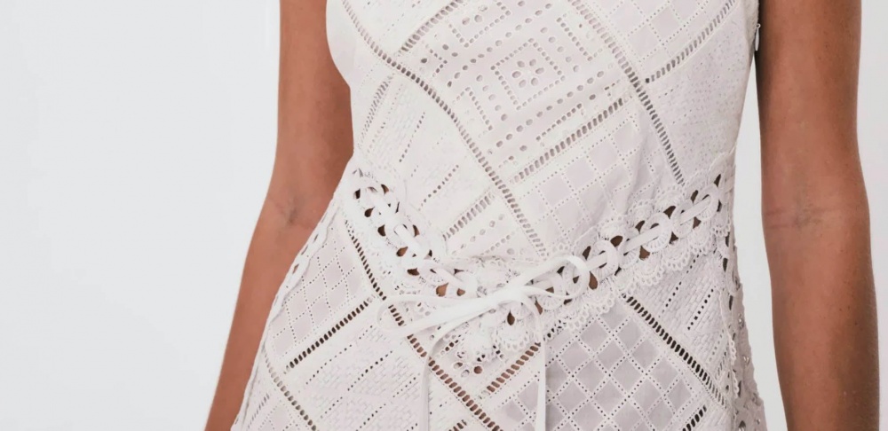 Работа с мерным кружевом фото