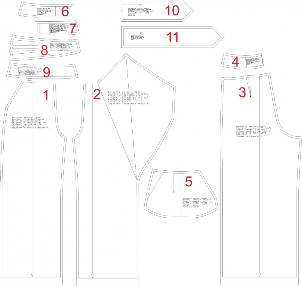 Как сшить брюки. Оригами коллекция «Акира». Фото-мастер-класс фото