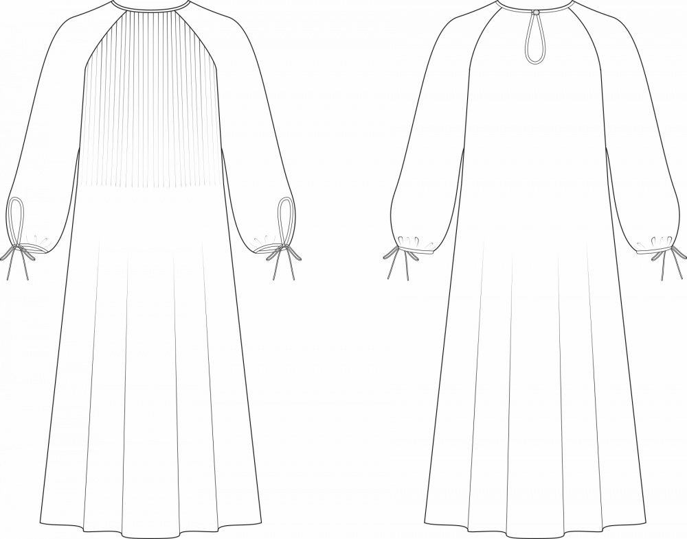 Выкройка платья. Летняя коллекция «Сейчастье» фото