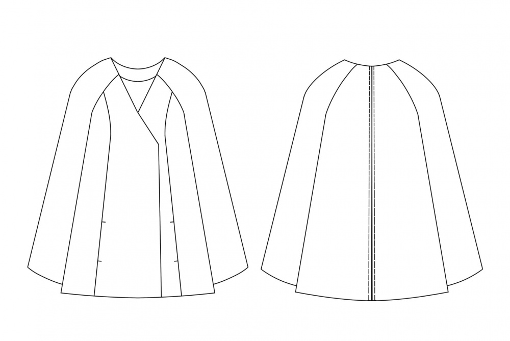 Купить выкройку Выкройка жакета. Коллекция с котиками «Миу» онлайн фото