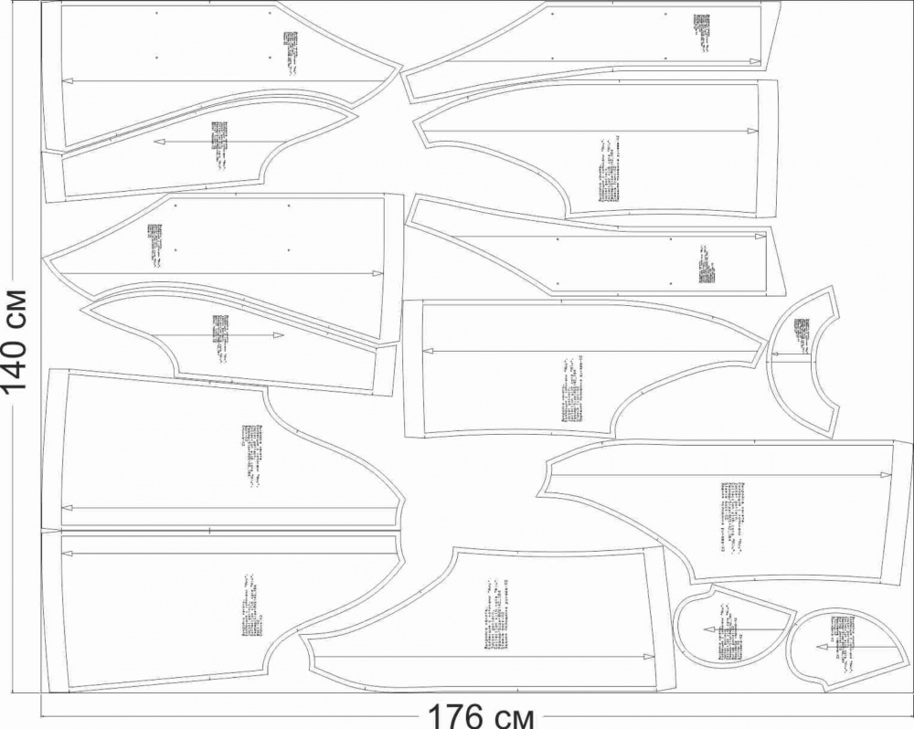 Купить выкройку Выкройка жакета. Коллекция с котиками «Миу» онлайн фото