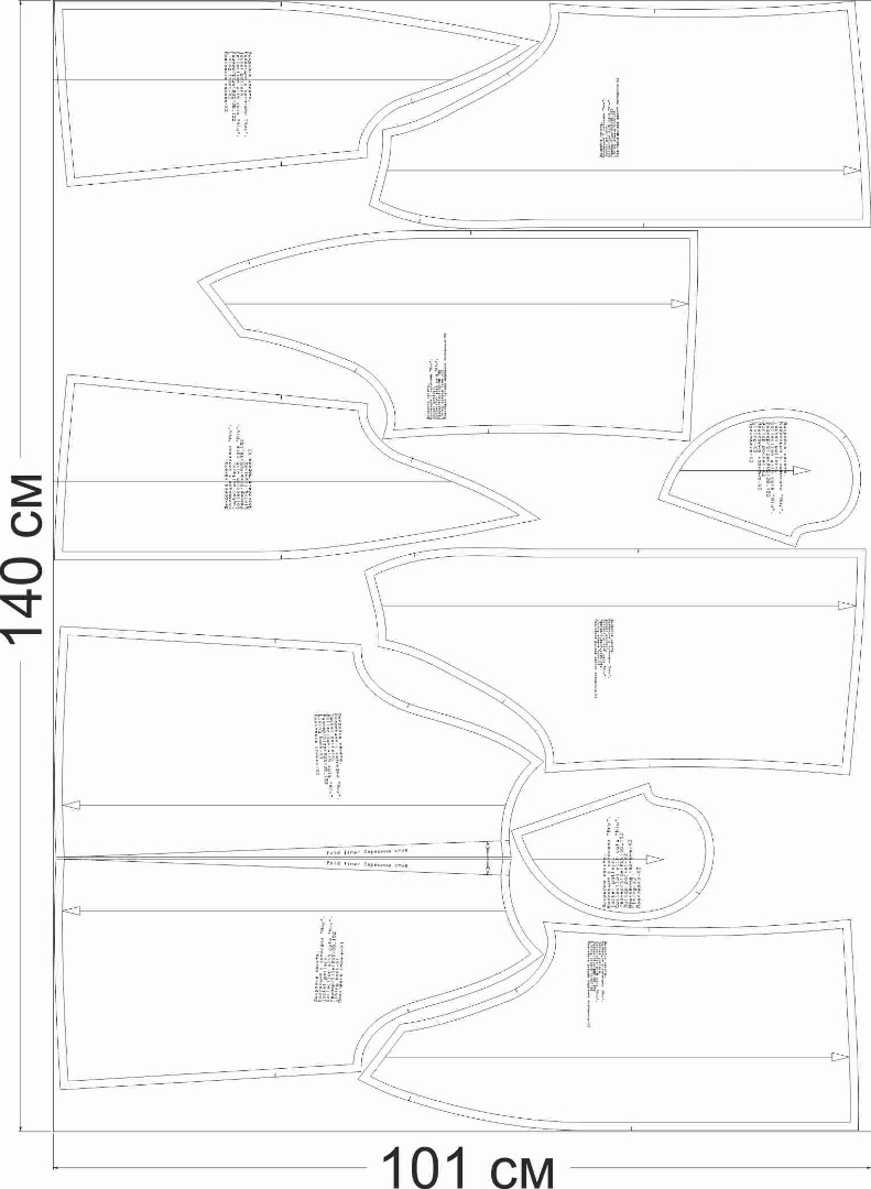 Купить выкройку Выкройка жакета. Коллекция с котиками «Миу» онлайн фото