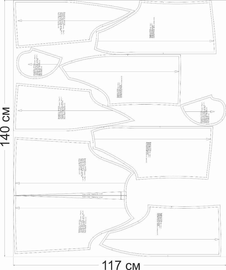 Купить выкройку Выкройка жакета. Коллекция с котиками «Миу» онлайн фото