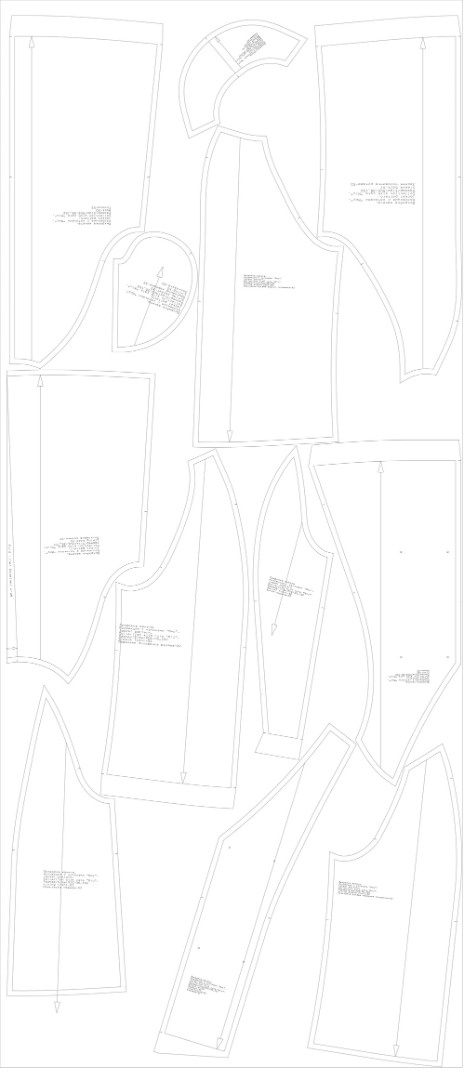 Купить выкройку Выкройка жакета. Коллекция с котиками «Миу» онлайн фото