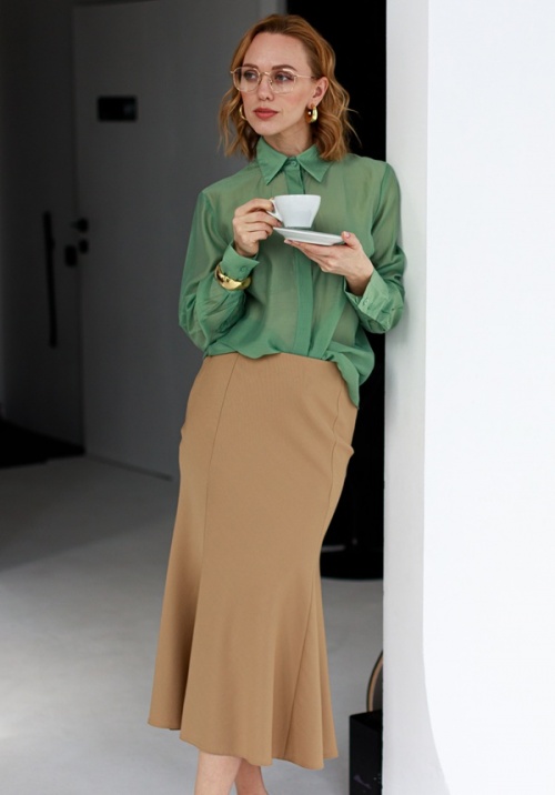 Купить выкройку Выкройка юбки годе. Коллекция «Леди босс». Для прекрасных карьеристок онлайн фото