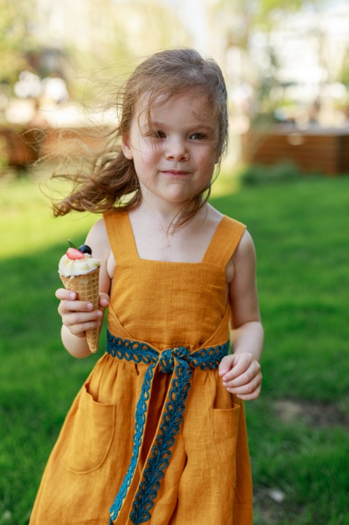 Выкройка детского сарафана. Беззаботная коллекция «Лиза» фото