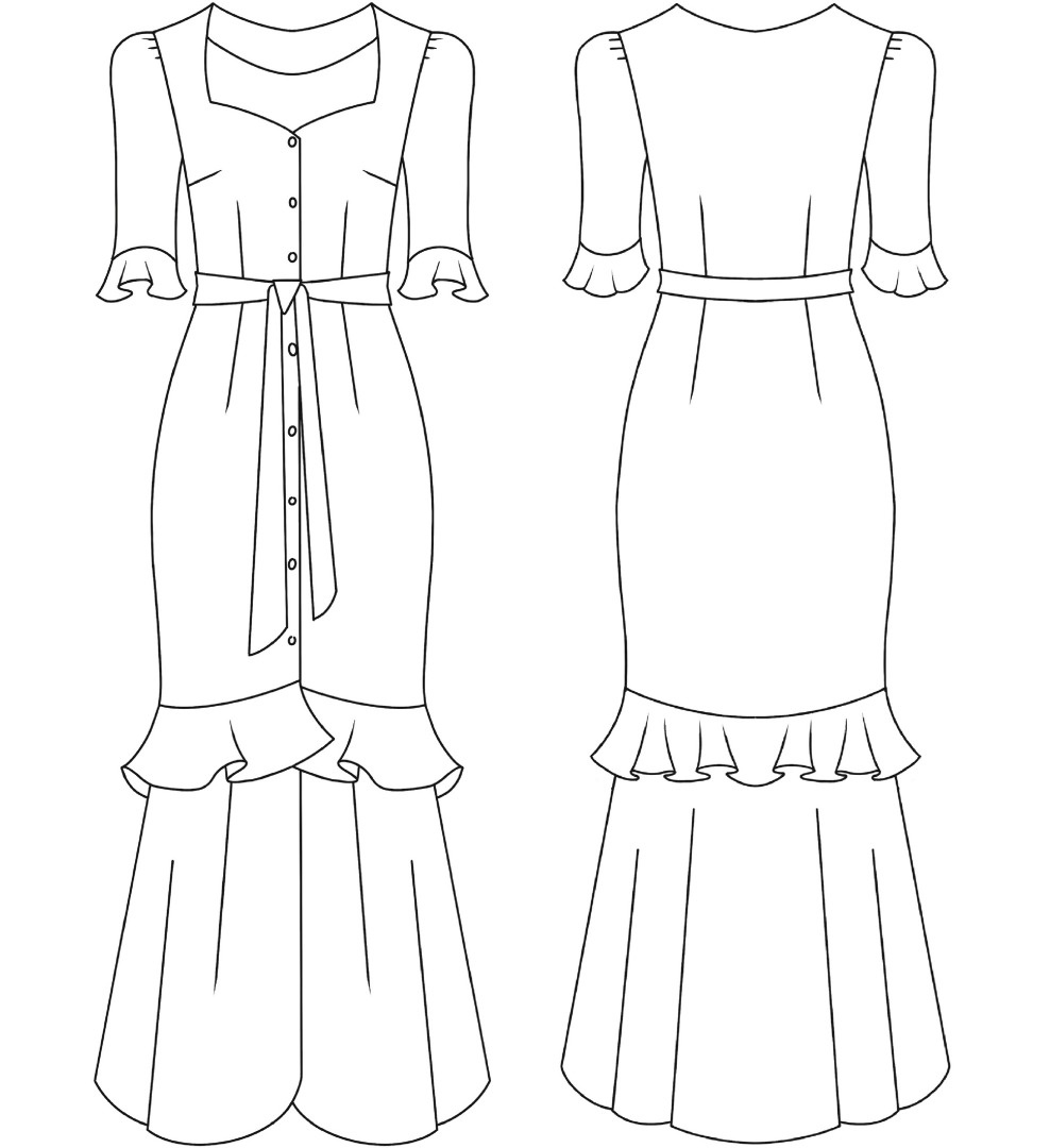 Как сшить платье с воланами. Беззаботная коллекция «Лиза». Фото-мастер-класс фото