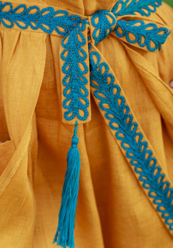 Объемная вышивка шнуром: стильный акцент для пояса — бесплатный мастер-класс