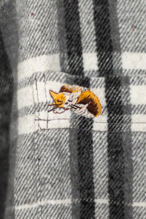 Спящий котик: бесплатный мастер-класс по ручной вышивке гладью фото