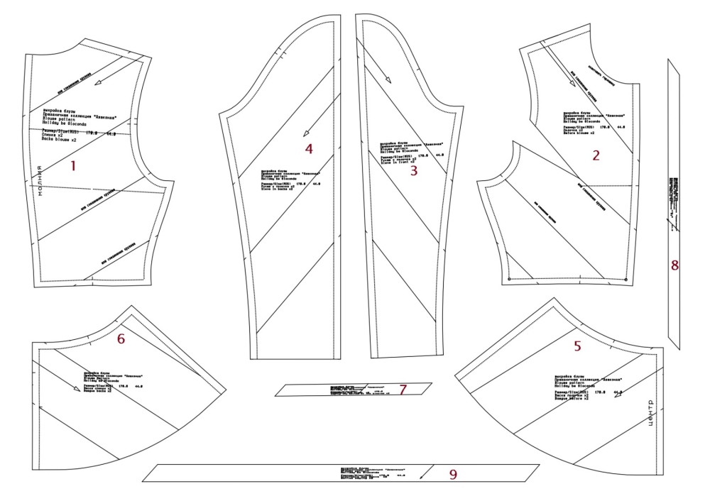 Выкройка блузы из кружева. Праздничная коллекция «Джоконда» фото