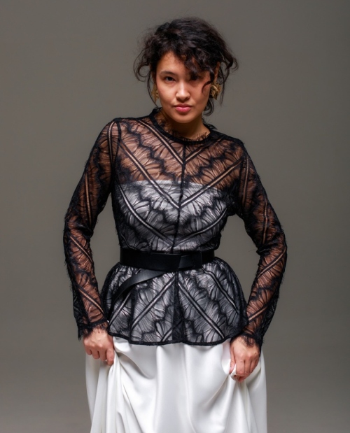 Выкройка блузы из кружева. Праздничная коллекция «Джоконда» фото