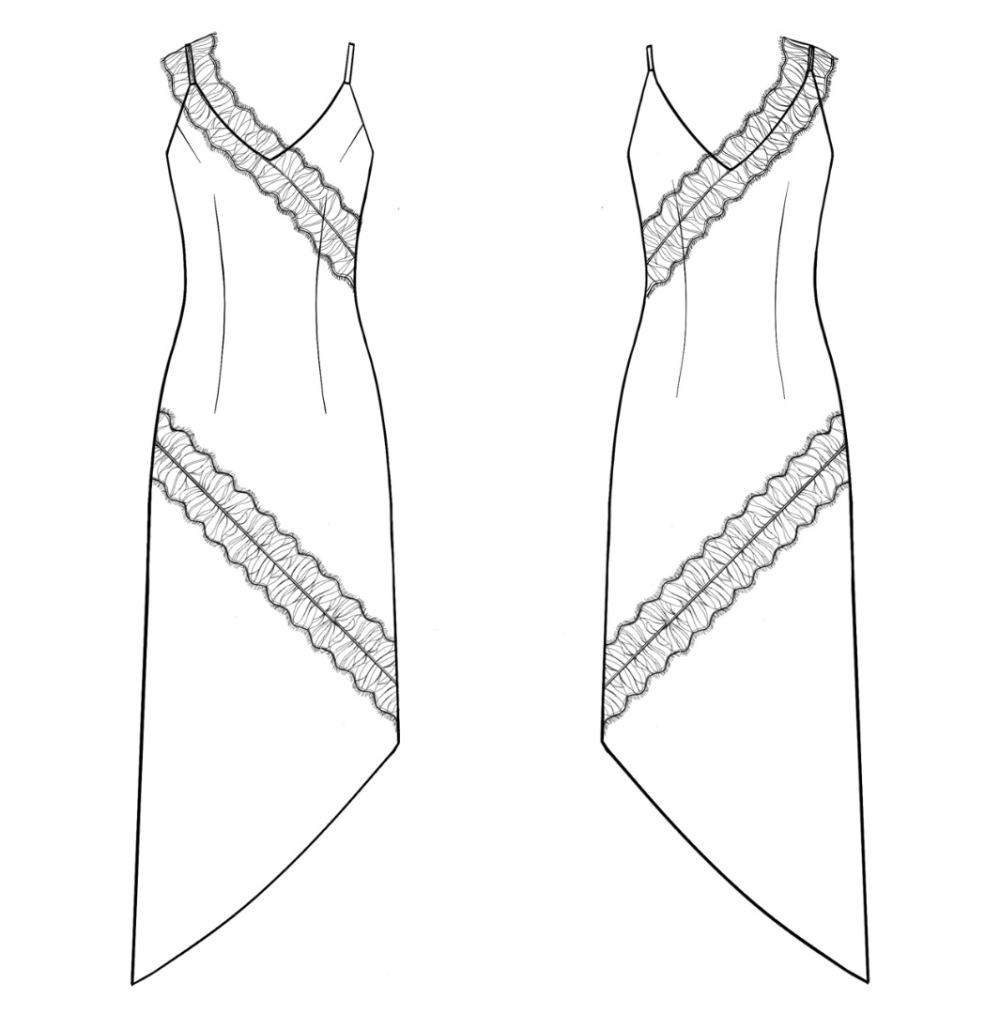 Как сшить асимметричное платье. Праздничная коллекция «Джоконда». Фото-мастер-класс фото