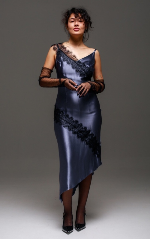 Как сшить асимметричное платье. Праздничная коллекция «Джоконда». Фото-мастер-класс фото