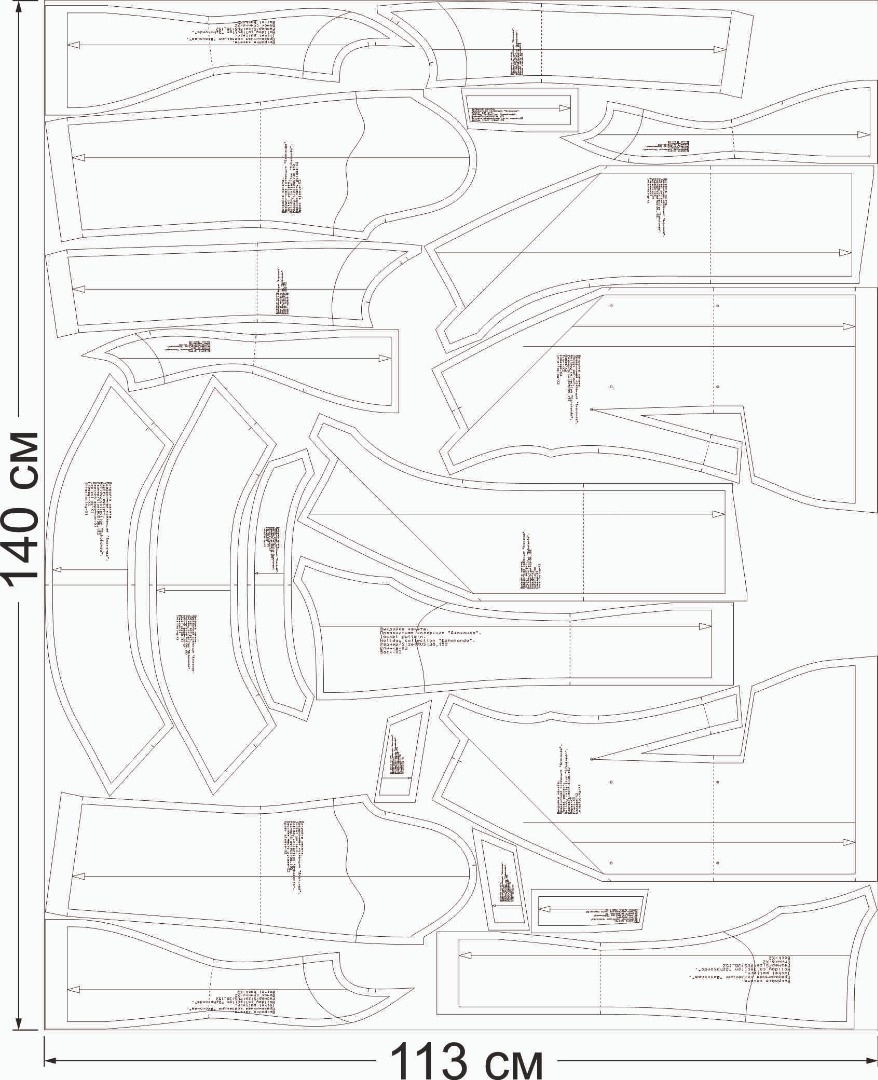 Выкройка жакета. Праздничная коллекция «Джоконда» фото