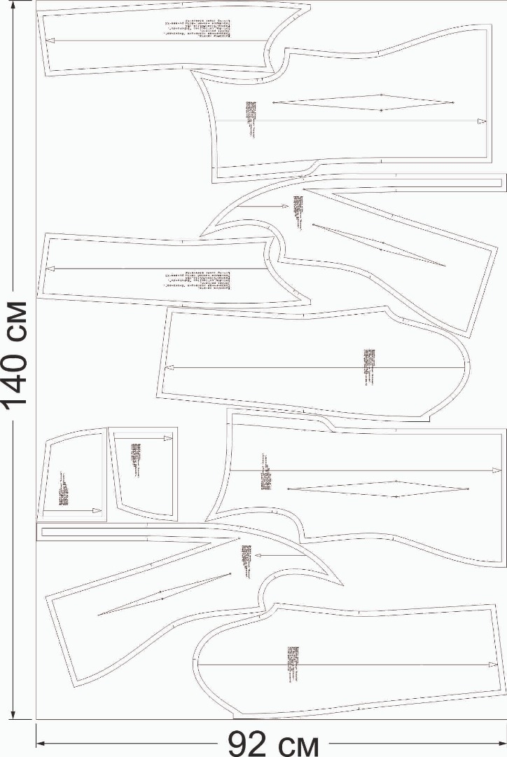 Выкройка жакета. Праздничная коллекция «Джоконда» фото