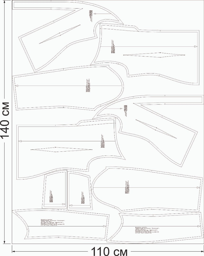 Выкройка жакета. Праздничная коллекция «Джоконда» фото