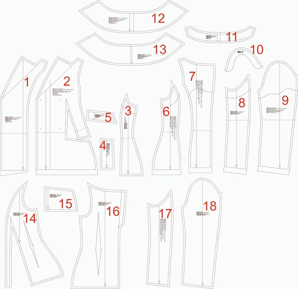 Выкройка жакета. Праздничная коллекция «Джоконда» фото