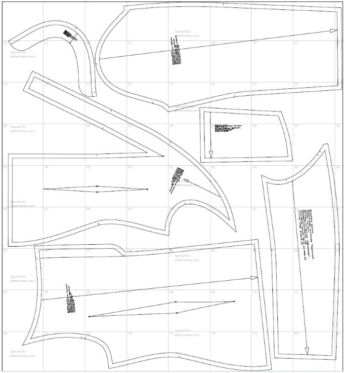 Выкройка жакета. Праздничная коллекция «Джоконда» фото