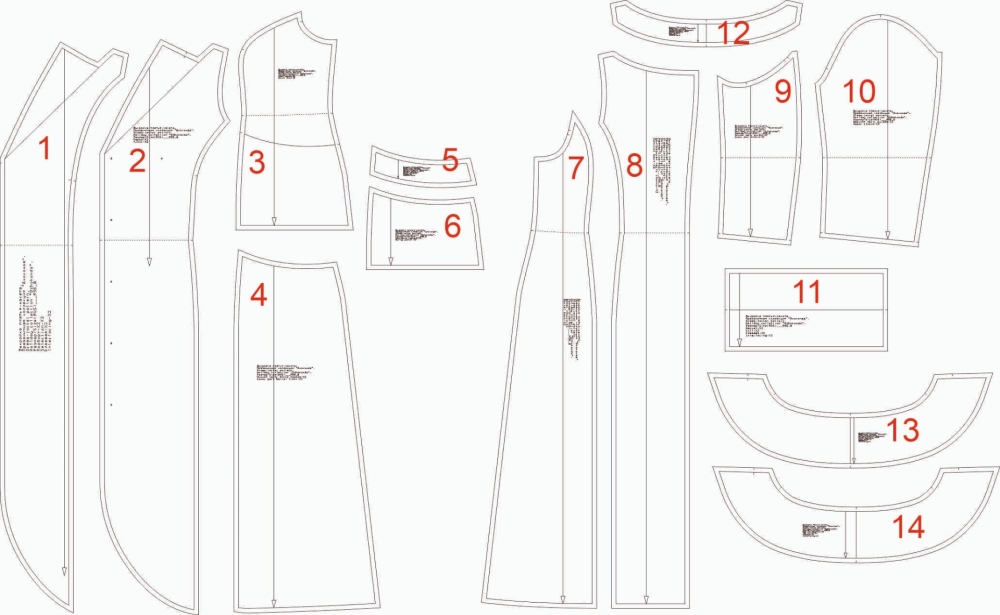 Выкройка платья-жакета. Праздничная коллекция «Джоконда» фото