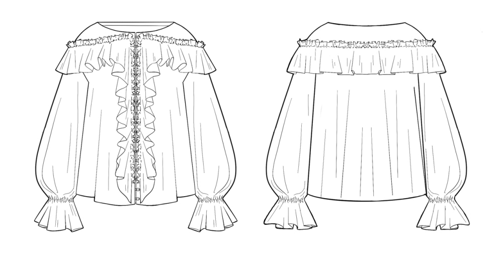 Как сшить блузу с рюшами. Праздничная коллекция «Джоконда». Фото-мастер-класс фото