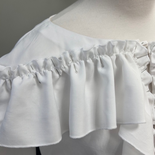 Как сшить блузу с рюшами. Праздничная коллекция «Джоконда». Фото-мастер-класс фото