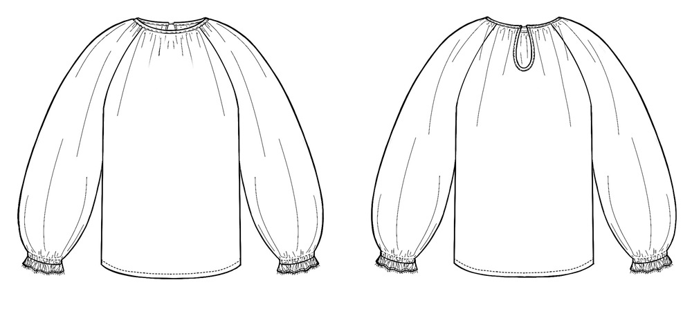Как сшить детскую блузу «Аня». Фото-мастер-класс фото