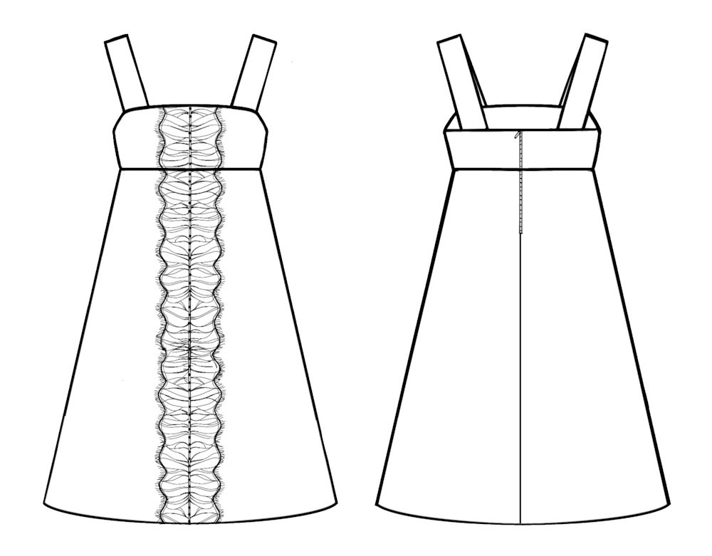 Купить выкройку Выкройка детского сарафана «Аня» онлайн фото