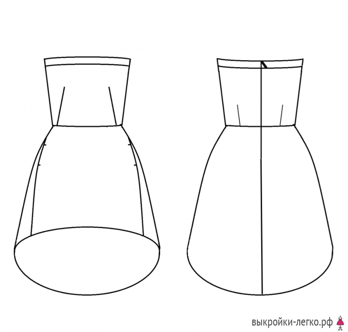 Выкройка платья "как у звезды" фото