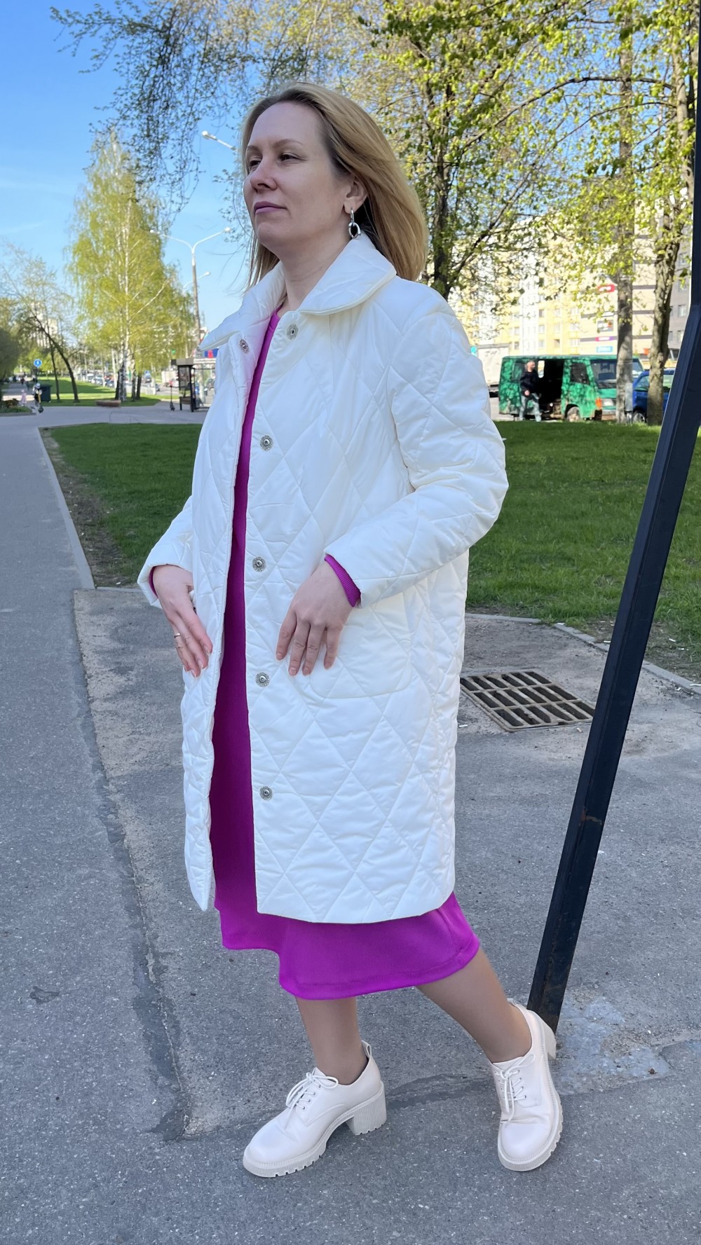 Пальто Аяна из стежки  фото