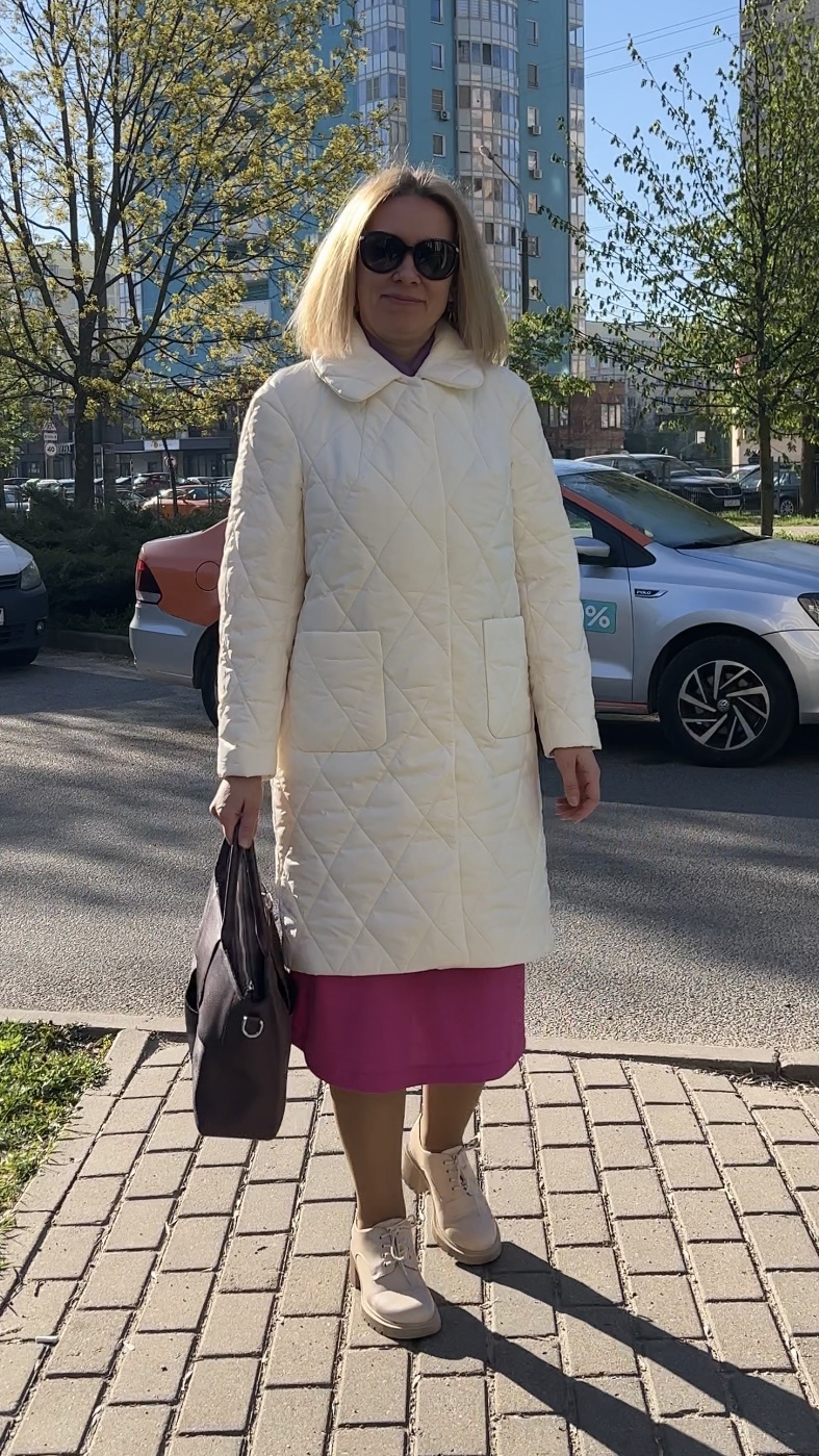 Пальто Аяна из стежки  фото