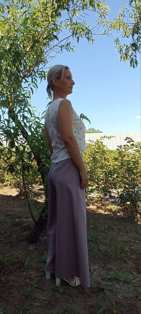 Льняные брюки «Облака» фото