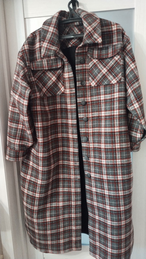 Тёплая осень в любимом пальто-рубашке фото