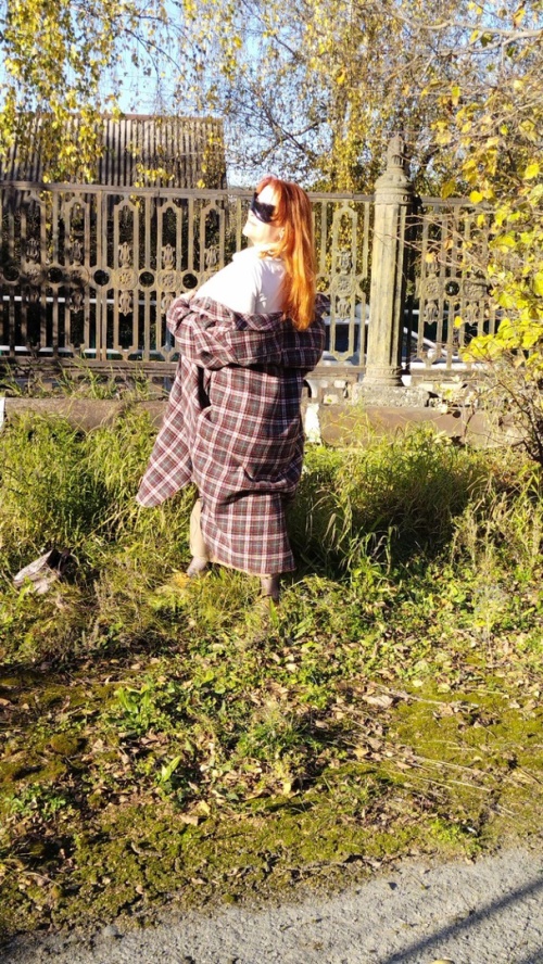 Тёплая осень в любимом пальто-рубашке фото