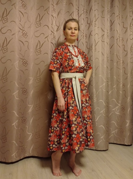 Платье в русском стиле