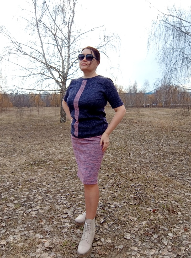 Трикотажный костюм фото