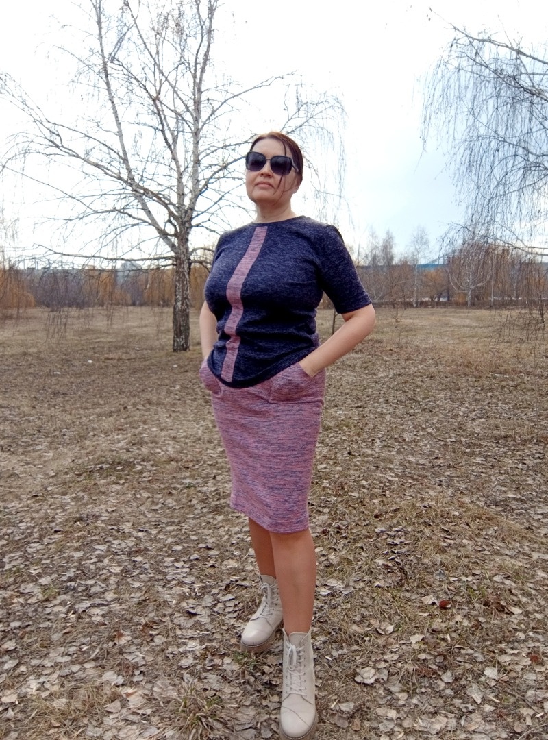 Трикотажный костюм фото