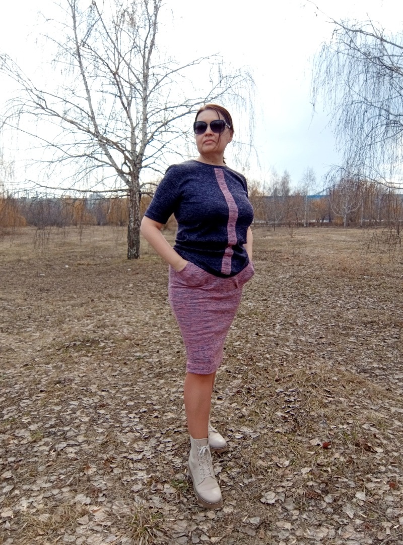 Трикотажный костюм фото