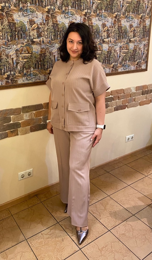 Жакет по выкройке рубашки «Тайра» фото