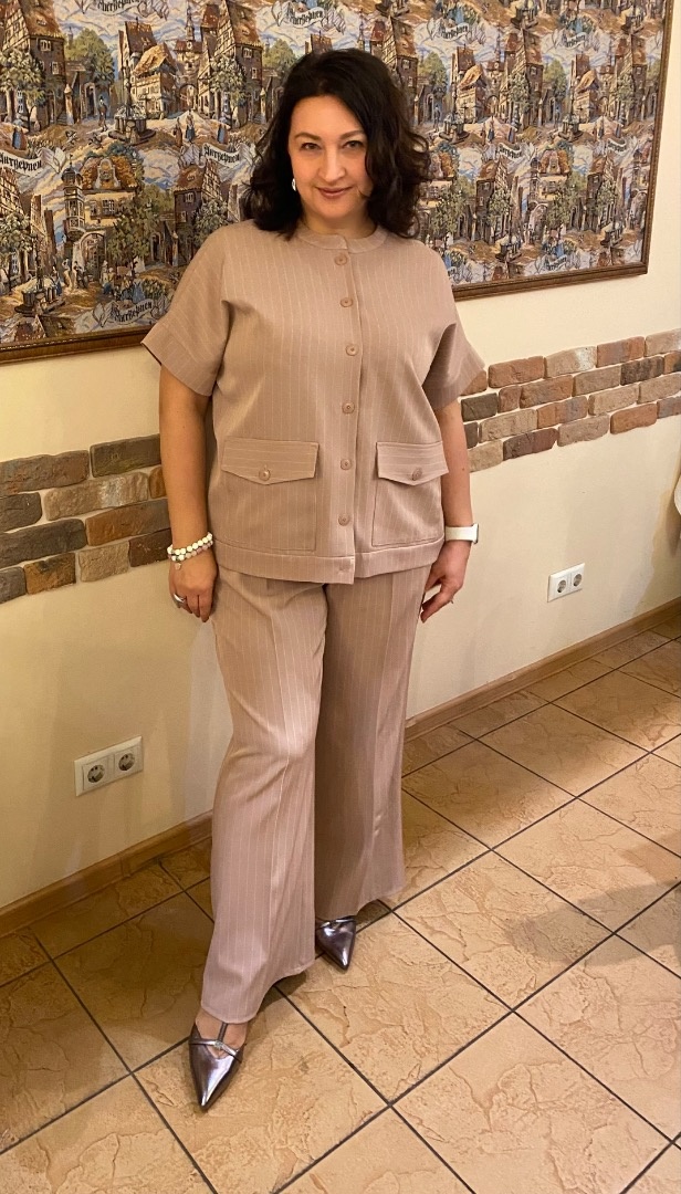 Жакет по выкройке рубашки «Тайра» фото