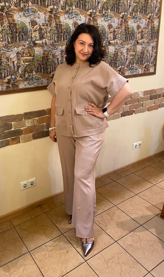 Жакет по выкройке рубашки «Тайра» фото