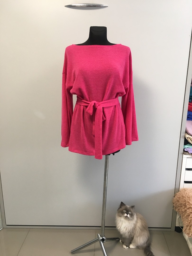 Джемпер с котиком МЯУ  фото