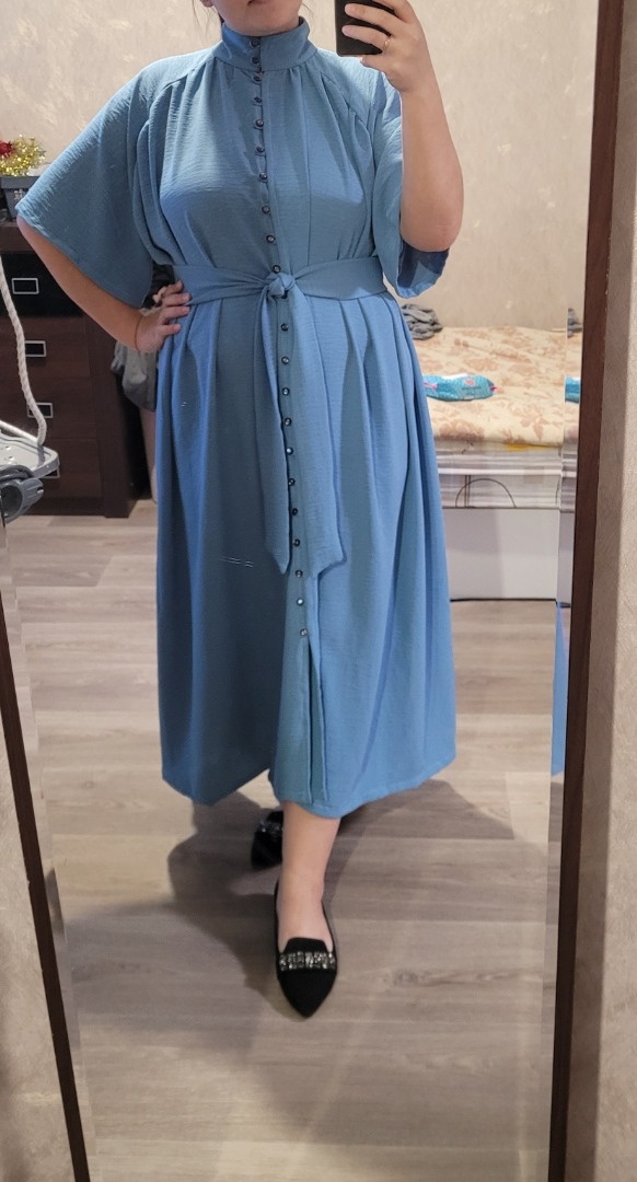 Платье по выкройке блузы «Сирин» фото