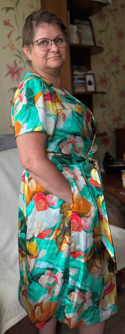 Платье с запахом в японском стиле фото