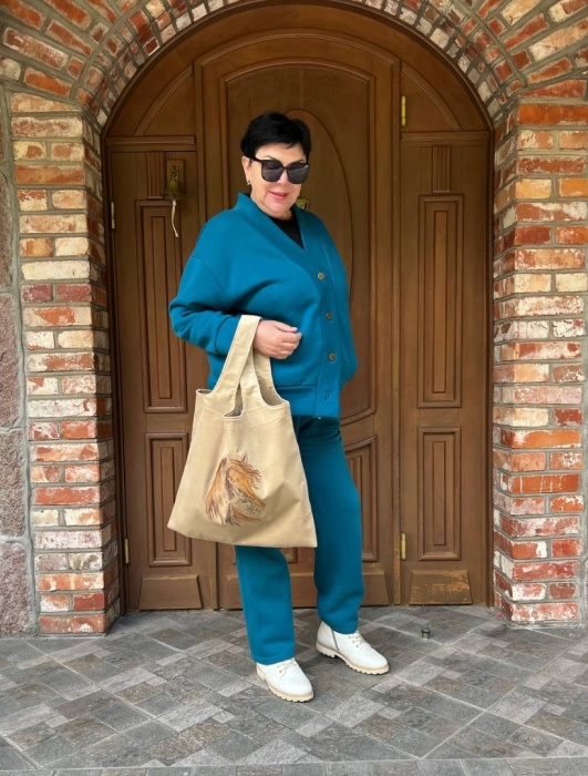 Сумка шопер с лошадкой