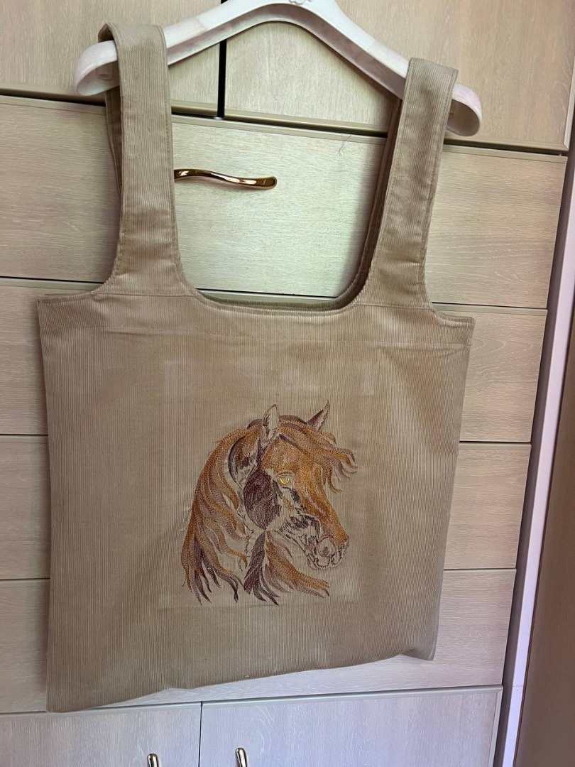 Сумка шопер с лошадкой фото