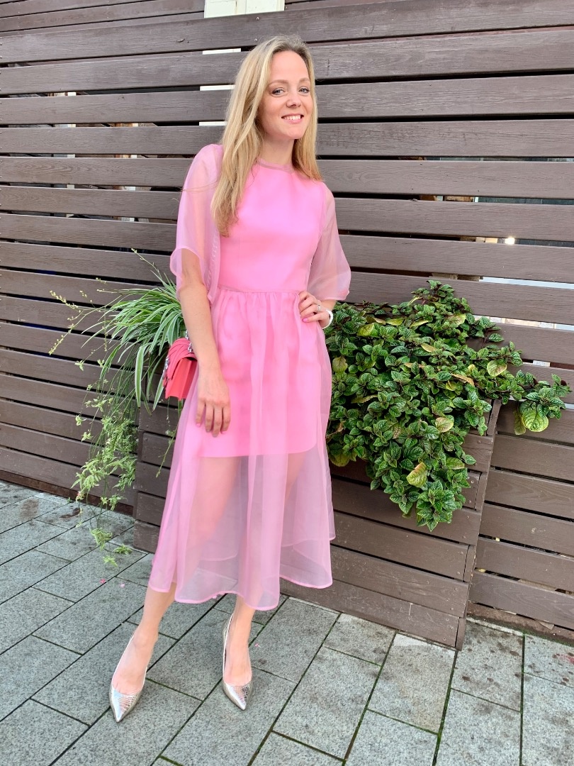 Платье розовый зефир фото