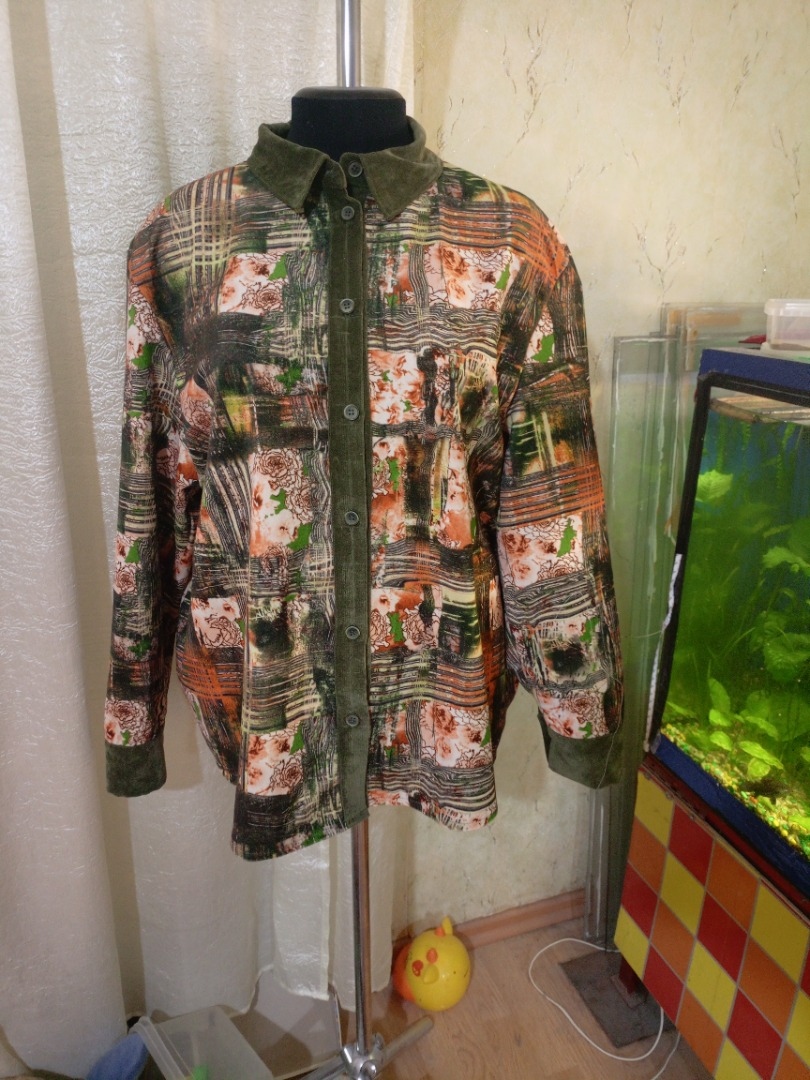 Рубашка из вельвета фото