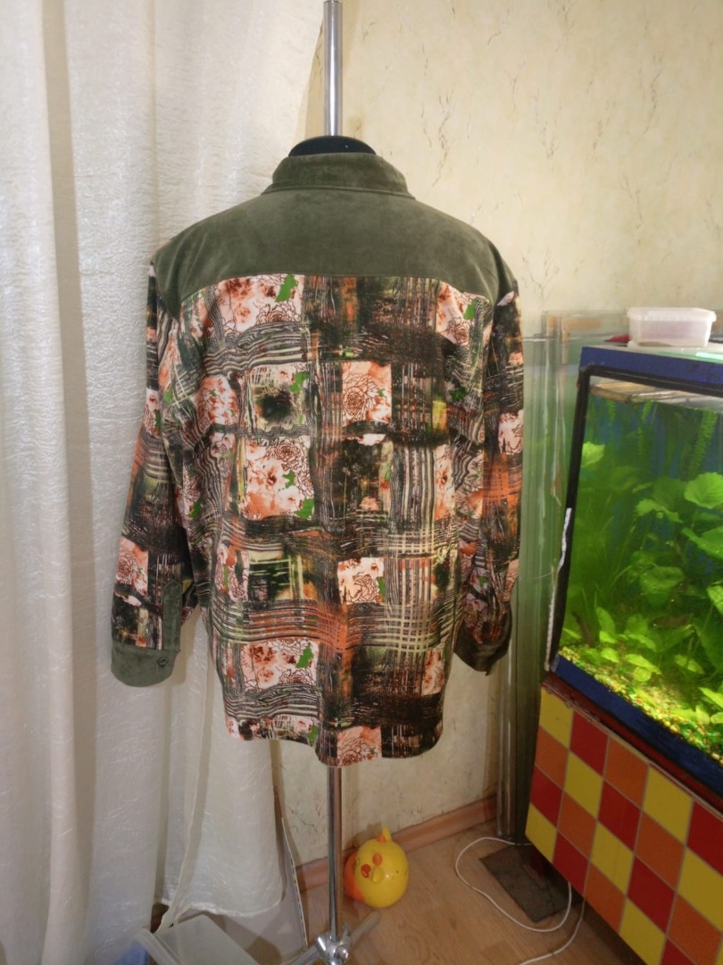 Рубашка из вельвета фото