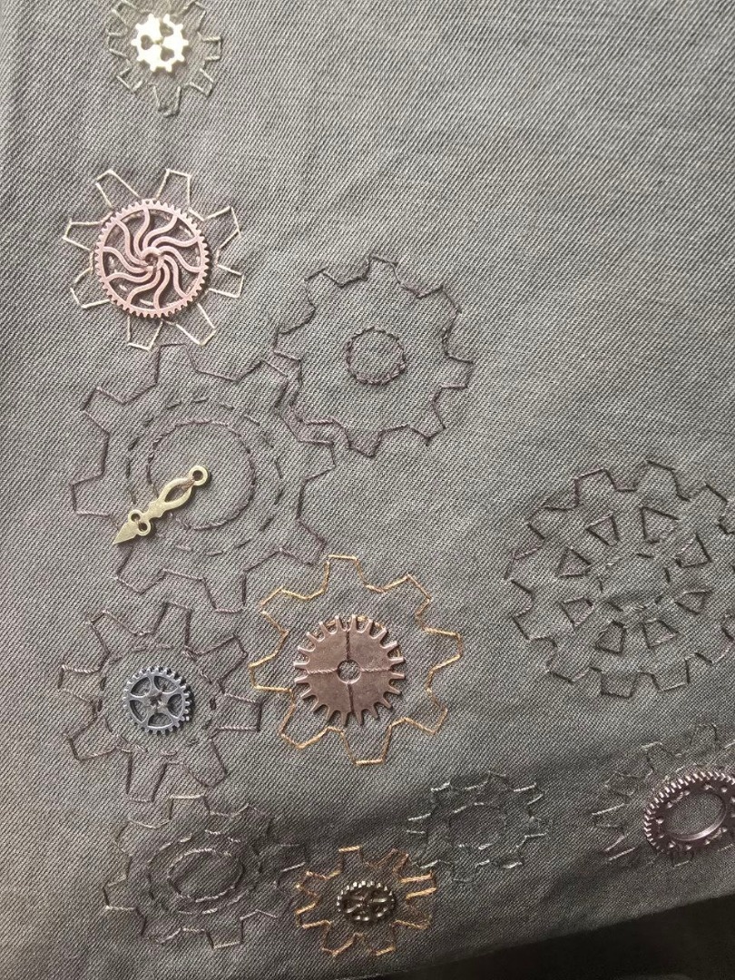 Фрак с шестерёнками фото