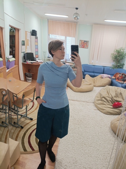 Лонгслив из вискозной лапши